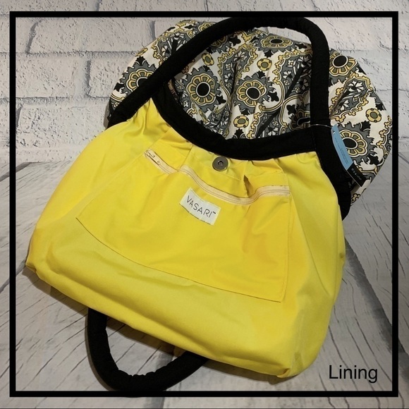 VASARI Hobo - Gray, Black, Yellow and Cream Print - Picture 6 of 8